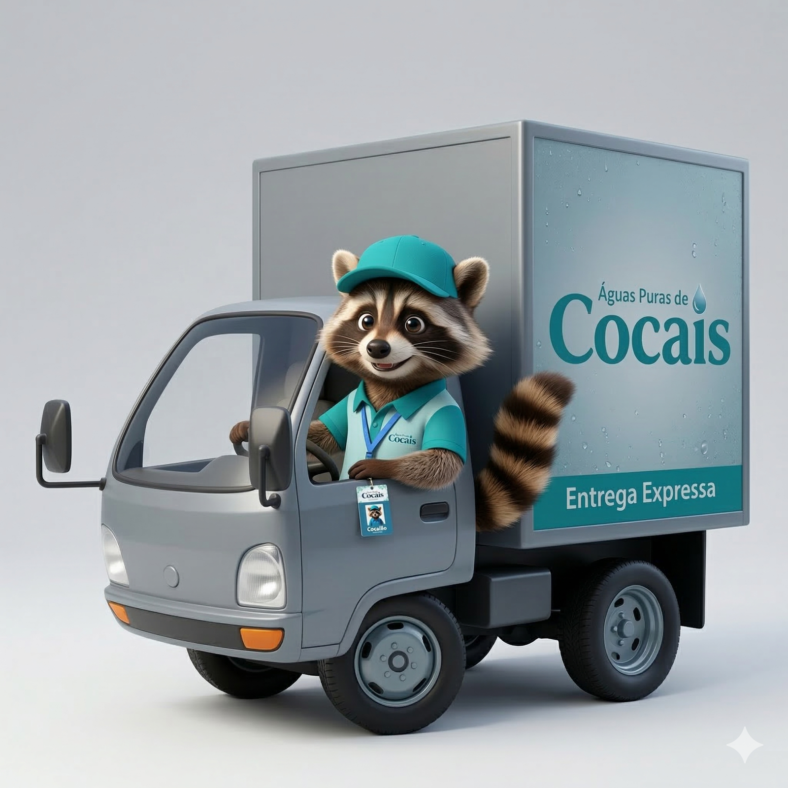 Cocalito dirigindo o caminhão de entrega